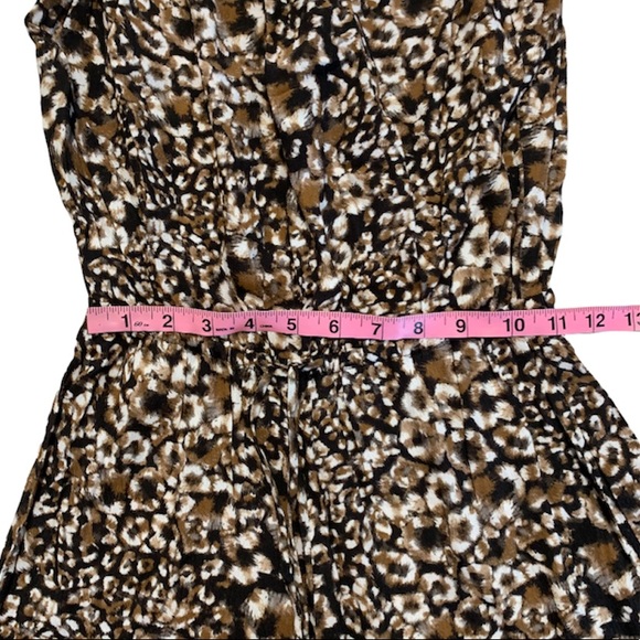 BLUE LIFE Reverse Leopard Print Bell Jumper Sleeveless Strapless Jumpsuit XS - Picture 12 of 13